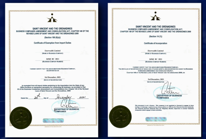 ความน่าเชื่อถือของโบรกเกอร์ EterWealth