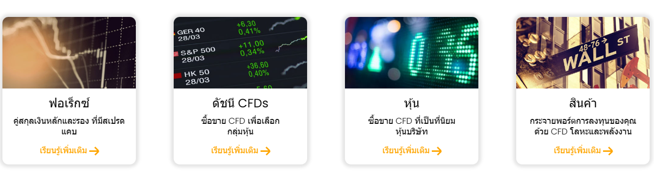 ผลิตภัณฑ์หลักที่ FairMarkets ให้บริการ