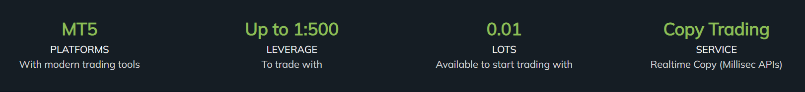 ภาพแสดงรายละเอียดที่สำคัญของ Murren Trade ที่มีจุดเด่นการให้บริการที่น่าสนใจดึงดูด