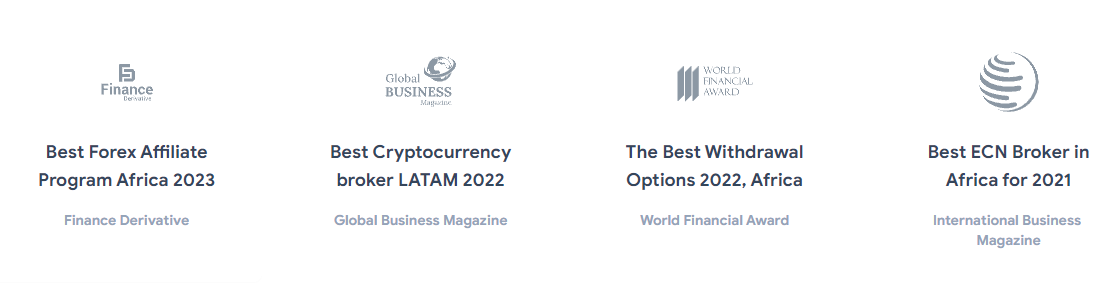 รางวัลที่ SuperForex ได้รับ